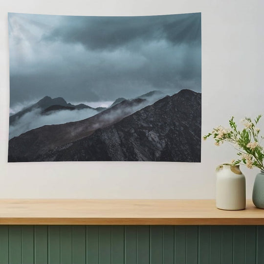 Misty Morning before The Summer Storm Tapestry