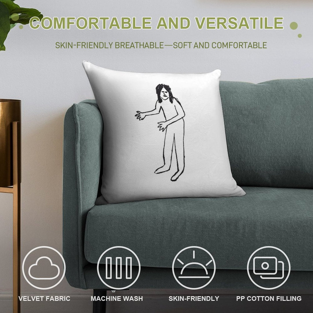 THE JERSEY DEVIL - X FILES FOX MULDER Dana Scully Soft Anti-Pilling Throw Pillow