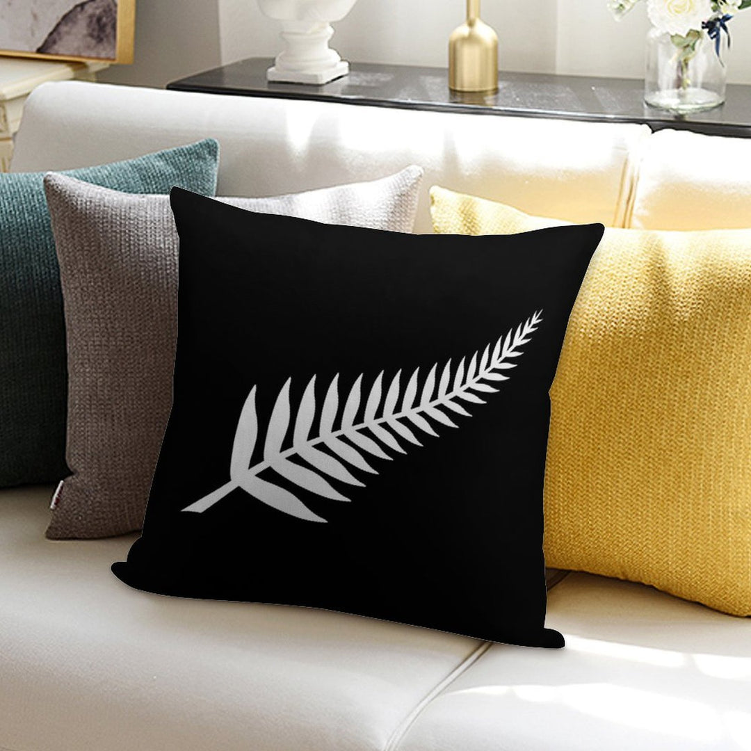 Silver Fern Design Soft High-Density Material Throw Pillow