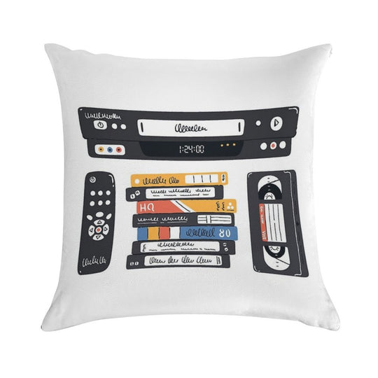 Insert This Side Into Recorder Soft Durable Construction Throw Pillow