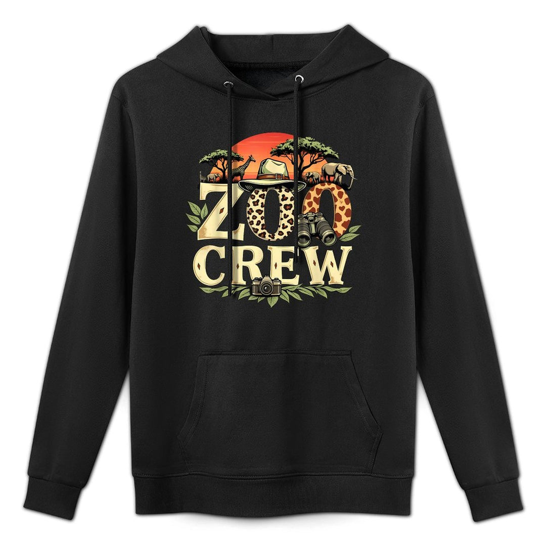 Zoo Crew Safari Animals Wildlife Animal Wild Field Trip Pilling-Resistant Hoodie