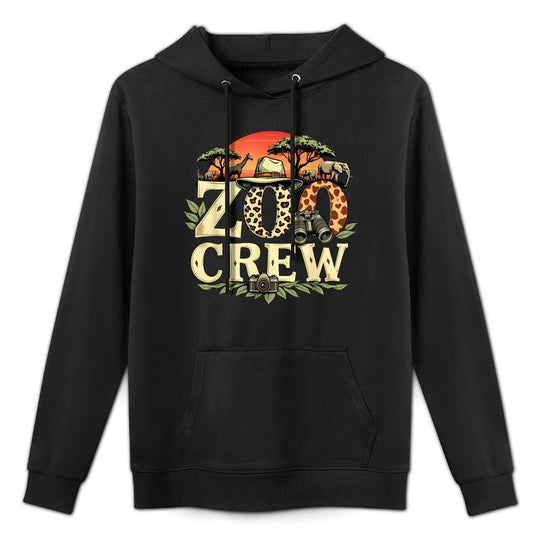 Zoo Crew Safari Animals Wildlife Animal Wild Field Trip Pilling-Resistant Hoodie