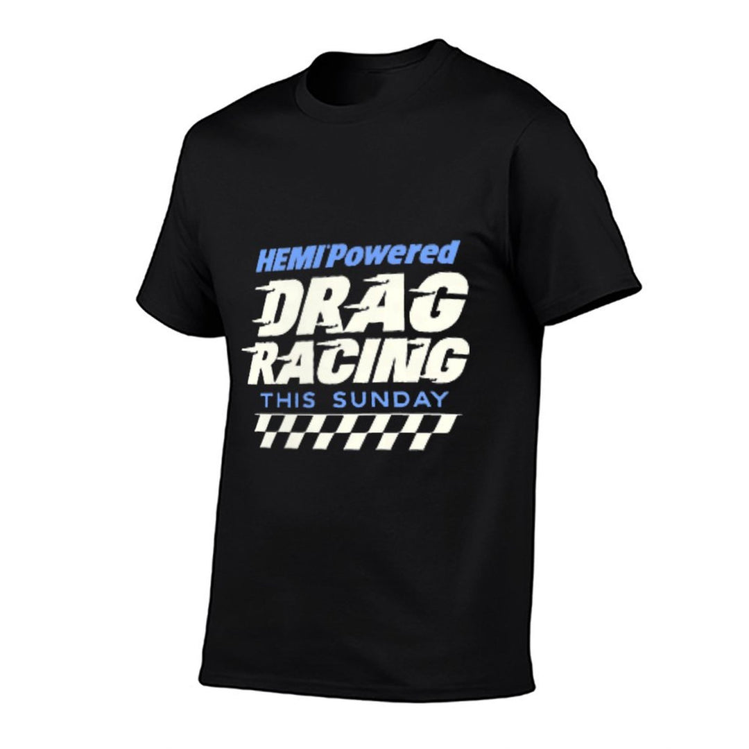 Dodge Drag Racing - Black, Small, Unisex,, Crew Neck, Classic Fit, 100 Polyester, Licensed Design, Racing Enthusiasts, All Ages  Trendy Pattern T-Shirt