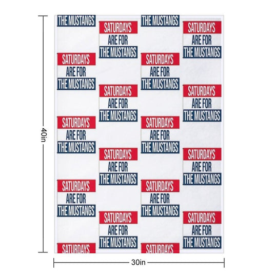 Saturdays Are for The Smu Mustangs Gift-ready Throw Blanket