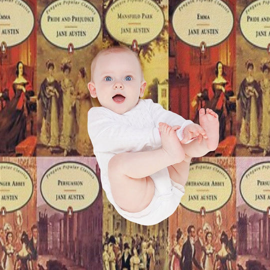 Jane Austen Vintage Books Plush Throw Blanket