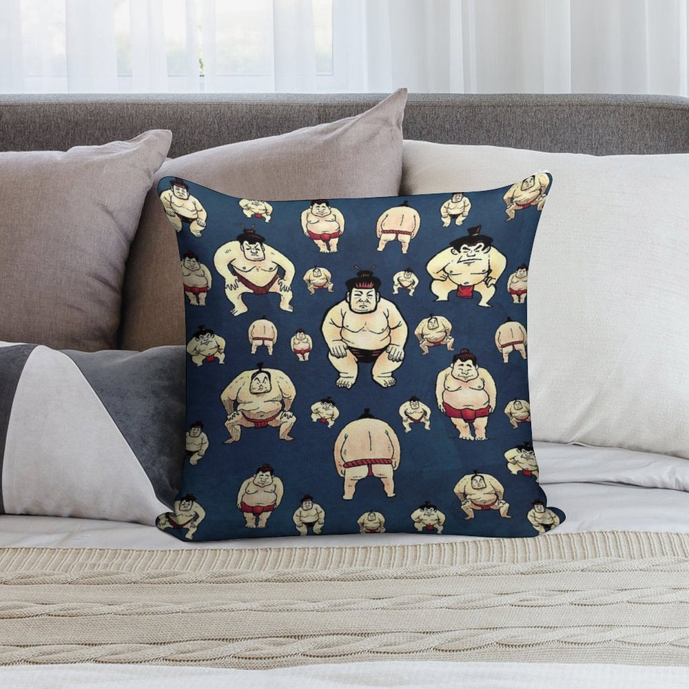 Sumo Time Soft Durable Construction Throw Pillow