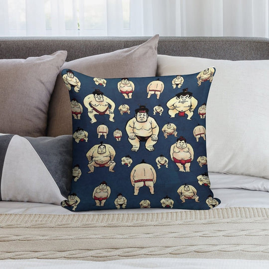 Sumo Time Soft Durable Construction Throw Pillow