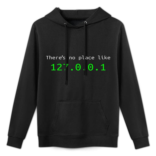 CyberCPU Unisex-Adults Black Modern Casual Machine Washable Hoodie