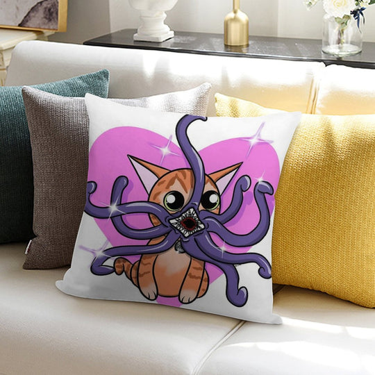 Love Goose The Cat Soft Fade-Resistant Throw Pillow