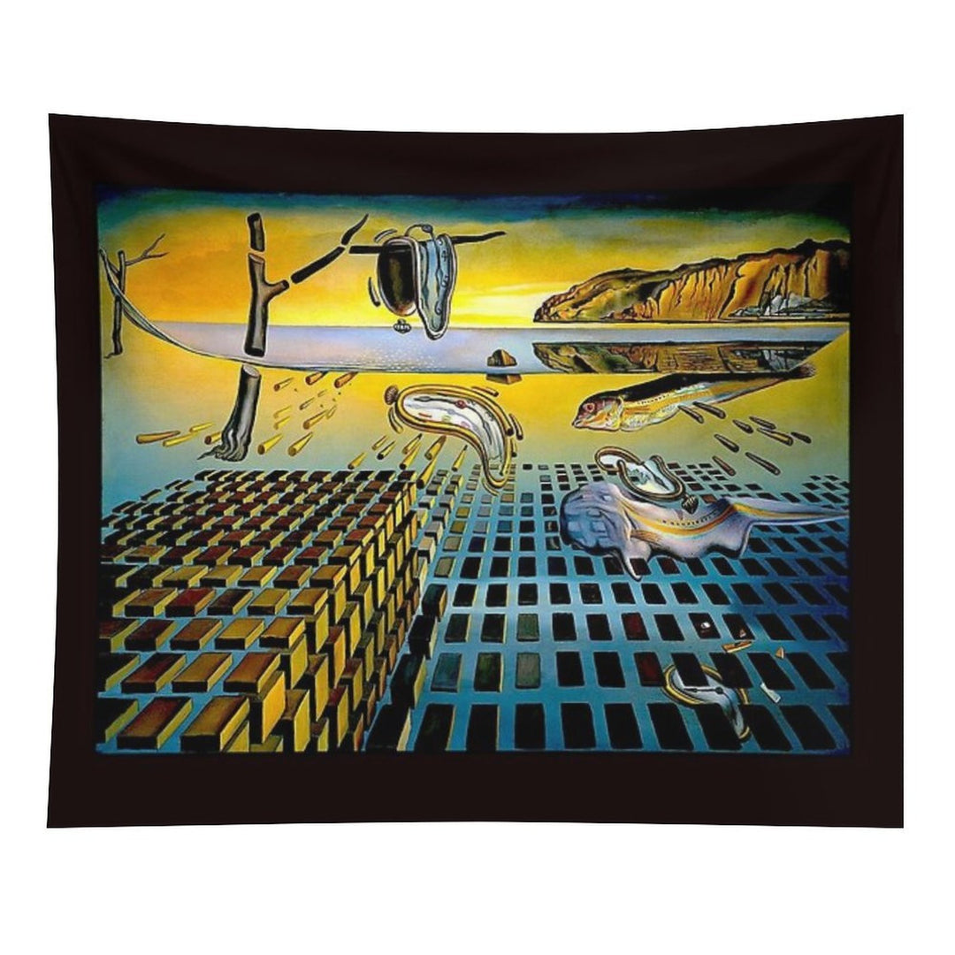 DISINTEGRATION  Vintage Abstract Painting Print Tapestry