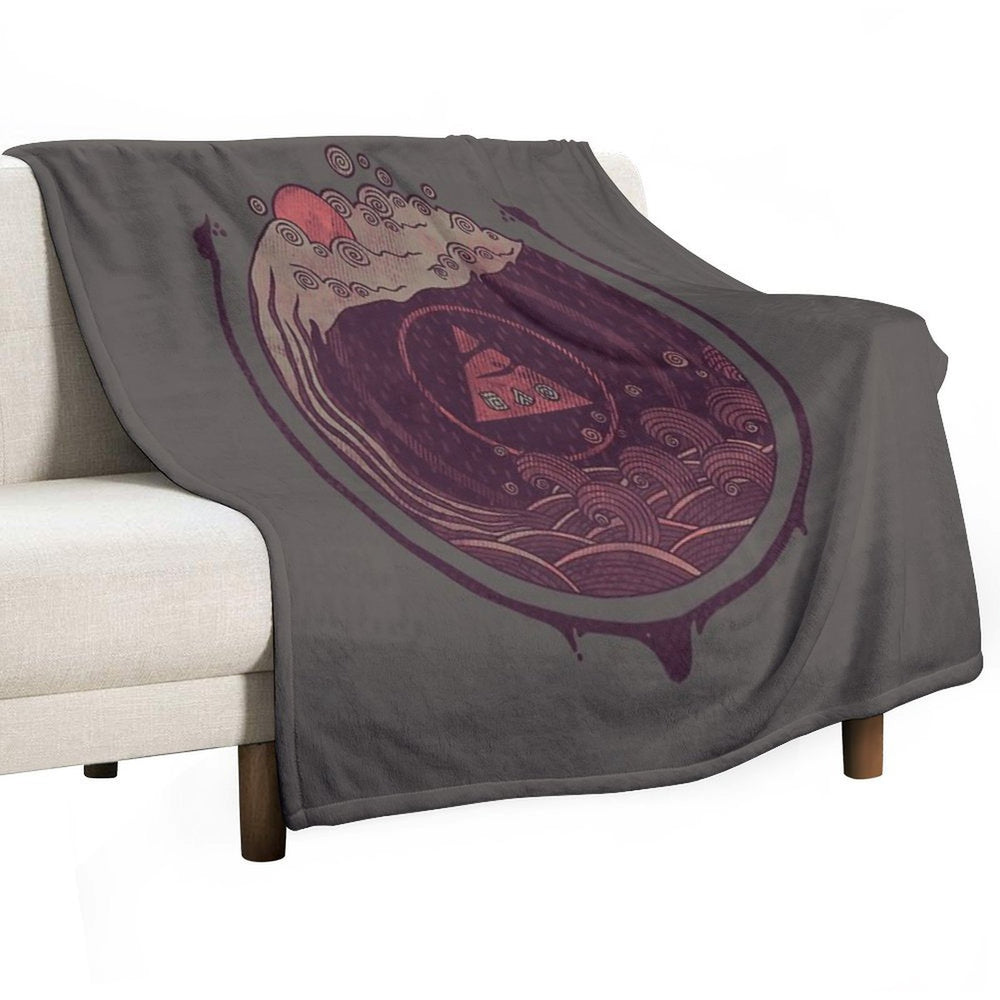 Dark Waters Travel-friendly Throw Blanket