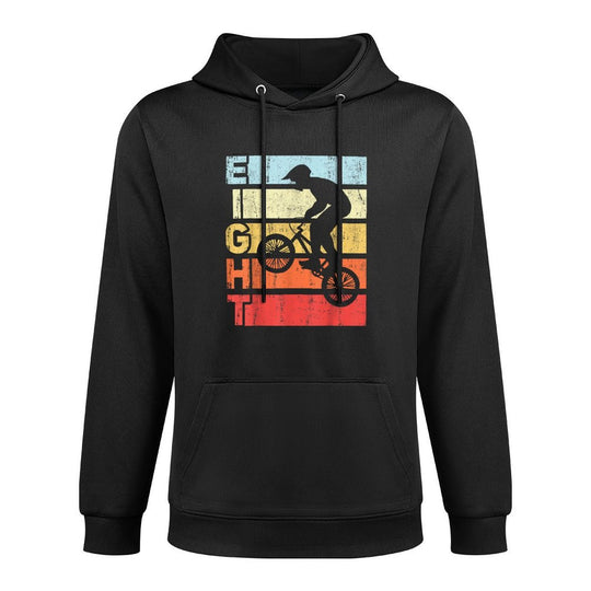 8 Year Old BMX Birthday Party Vintage Dirt Biking 8th Bike Unisex Design Hoodie