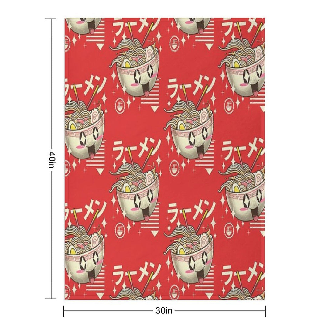 Kawaii Ramen Comfort Throw Blanket