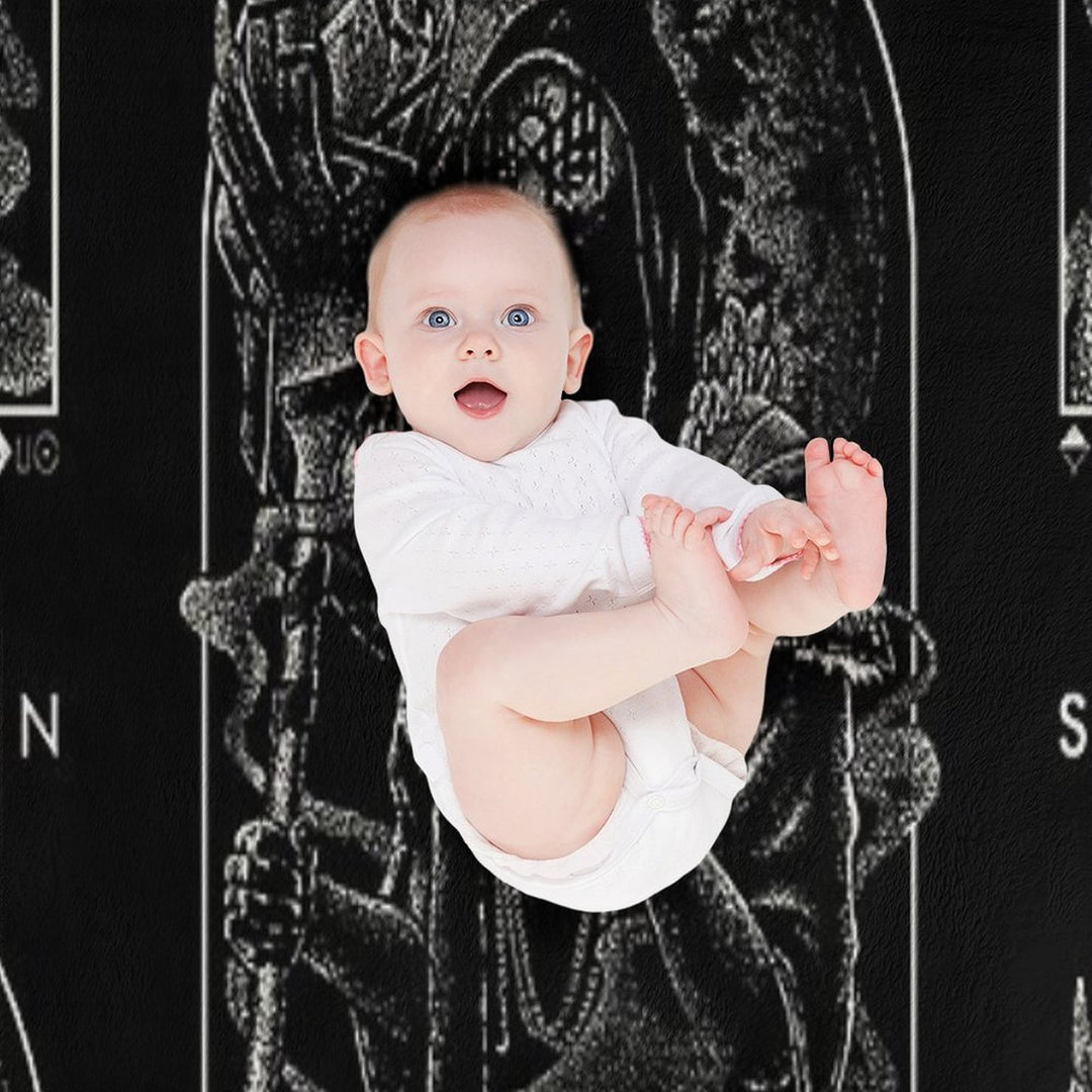 Raise Your Horns High, Let The Metal Reign Eternal Compact Throw Blanket