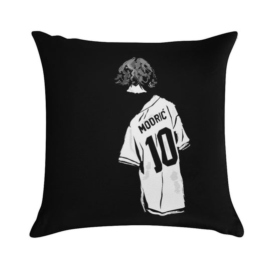 LUKA MODRIC WHITE LEGEND Soft Short Plush Fabric Throw Pillow