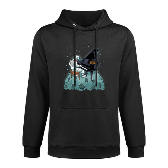 Grand Piano Kids Pianist Gift Astronaut Music Piano Unisex Design Hoodie