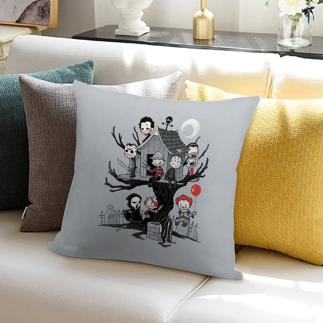 Horror House Soft Durable Construction Throw Pillow