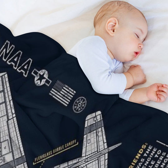 P-51 Mustang Lightweight Throw Blanket