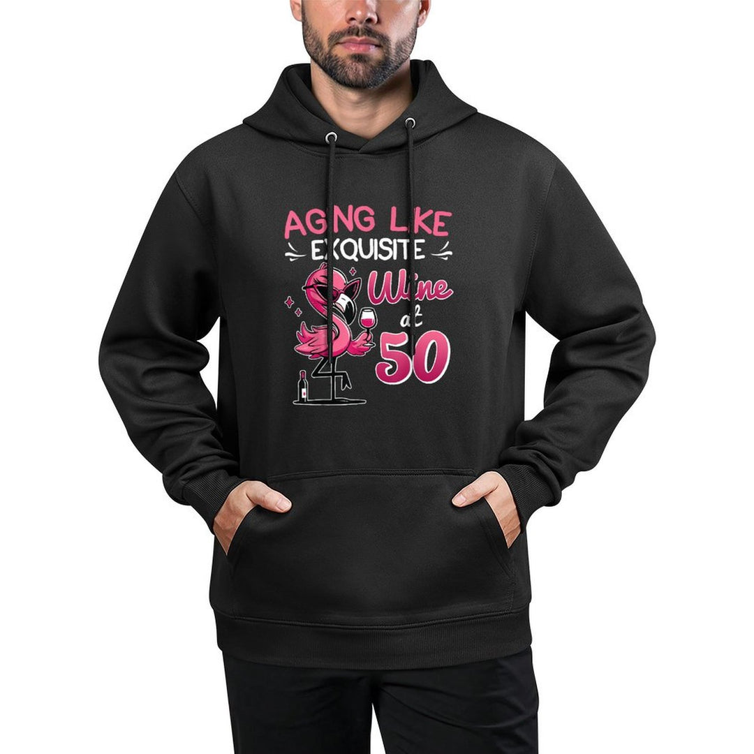 50 Years of AGING LIKE EXQUISITE WINE AT 50 50th Birthday Adjustable Hood Hoodie