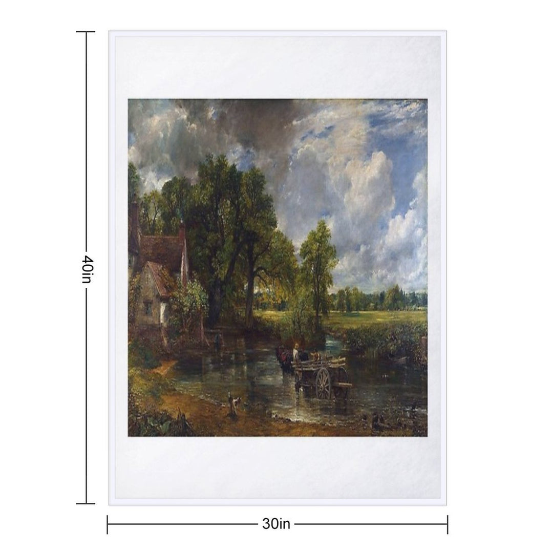 John Constable - The Hay Wain Sustainable Throw Blanket