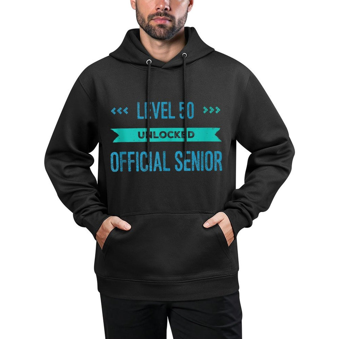 Level 50 Fifty 50th Birthday Gag Joke Father Gift Idea Shape Retention Hoodie