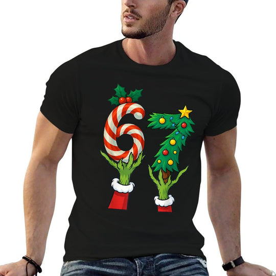 67 Christmas 6 7 Meme Hands Holiday Gen Alpha for Kids Youth  Durable T-Shirt