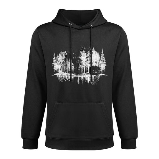 Trees Reflection Wildlife Nature Animal Bear Outdoor Forest Kangaroo Pocket Hoodie