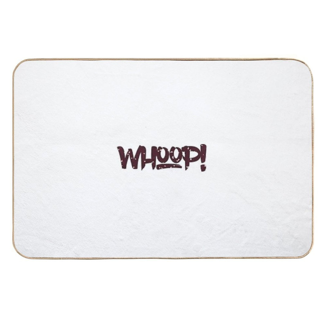 WHOOP! Maroon And Gold Confetti  Repositionable Bath Mat