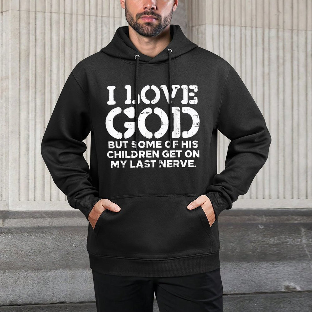 I Love God But Funny Jesus Christ Religious Christian Gift Breathable Fabric Hoodie