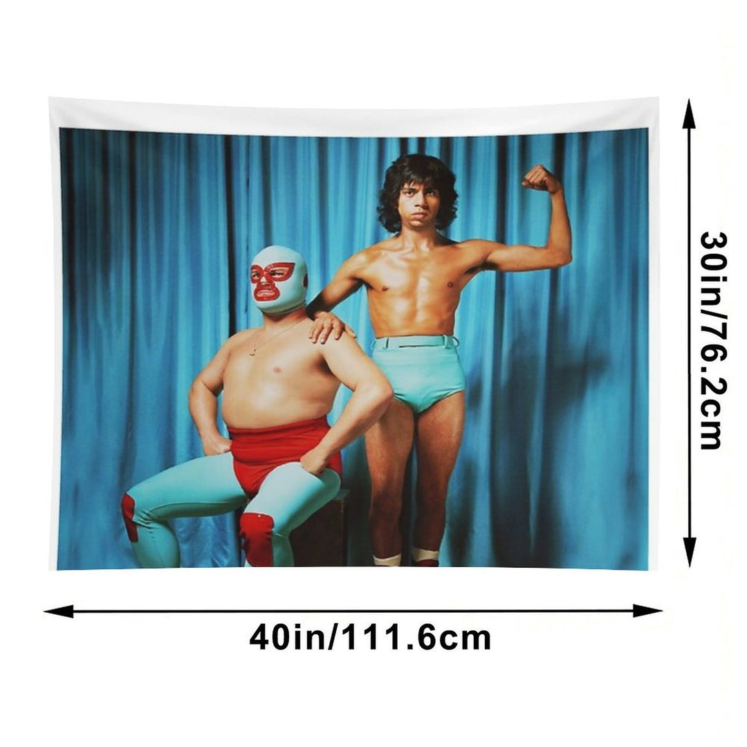 Nacho Libre And Stephen Retro Poster  Tshirt  Tapestry Tapestry