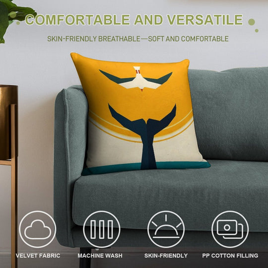 Too Big A Catch Soft Skin-Friendly Throw Pillow