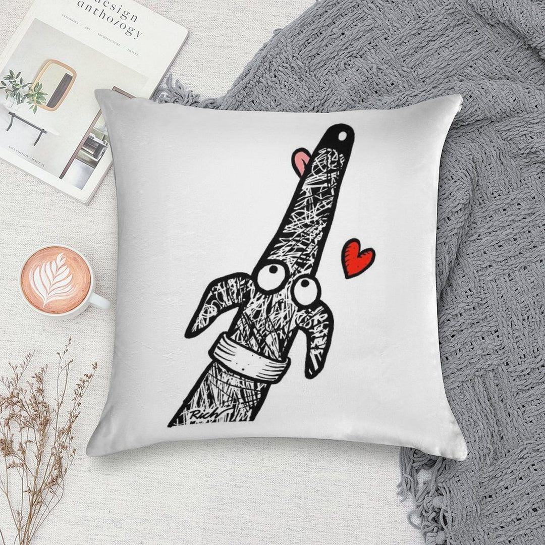 Scribblehound of Love Soft High-Density Material Throw Pillow