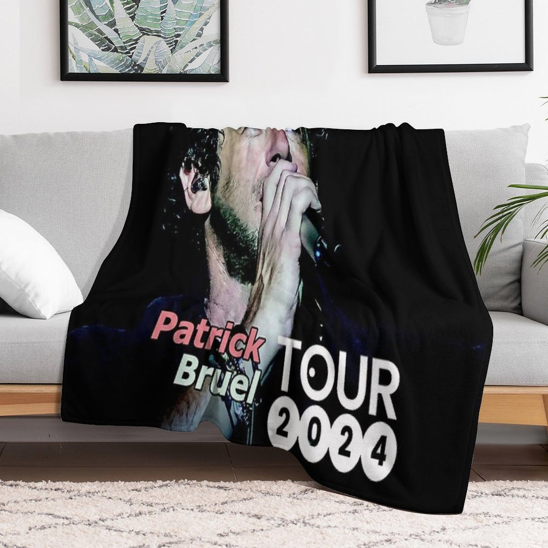 Bilanya Patrick Bruel Show Tour TOURNEE En ACOUSTIQUE 2022 Velvety-soft Throw Blanket