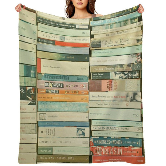 Bookworm Quick-dry Throw Blanket