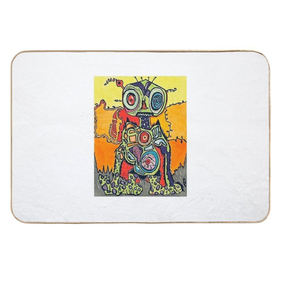 Alien Carnival Durable Bath Mat