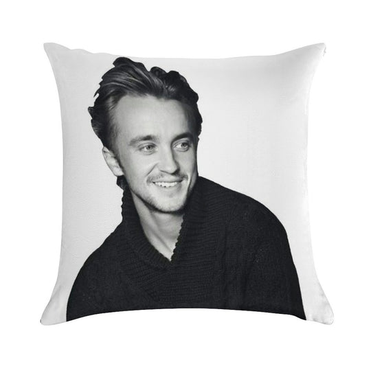 Tom Felton Soft Gift Ready Throw Pillow