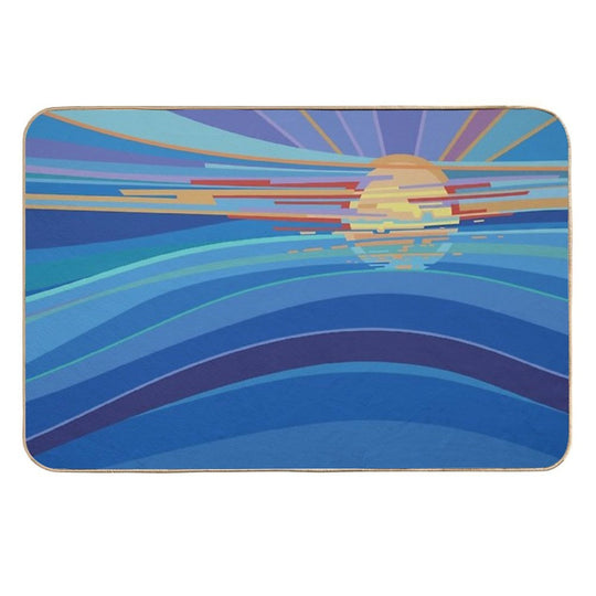 Living Seas Mural  Easy Maintenance Bath Mat