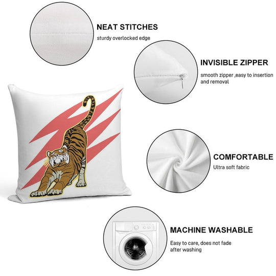 Tiger Soft Reinforced Edging Throw Pillow