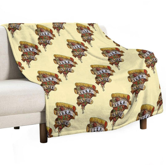 Pizza Is Life All-season Throw Blanket