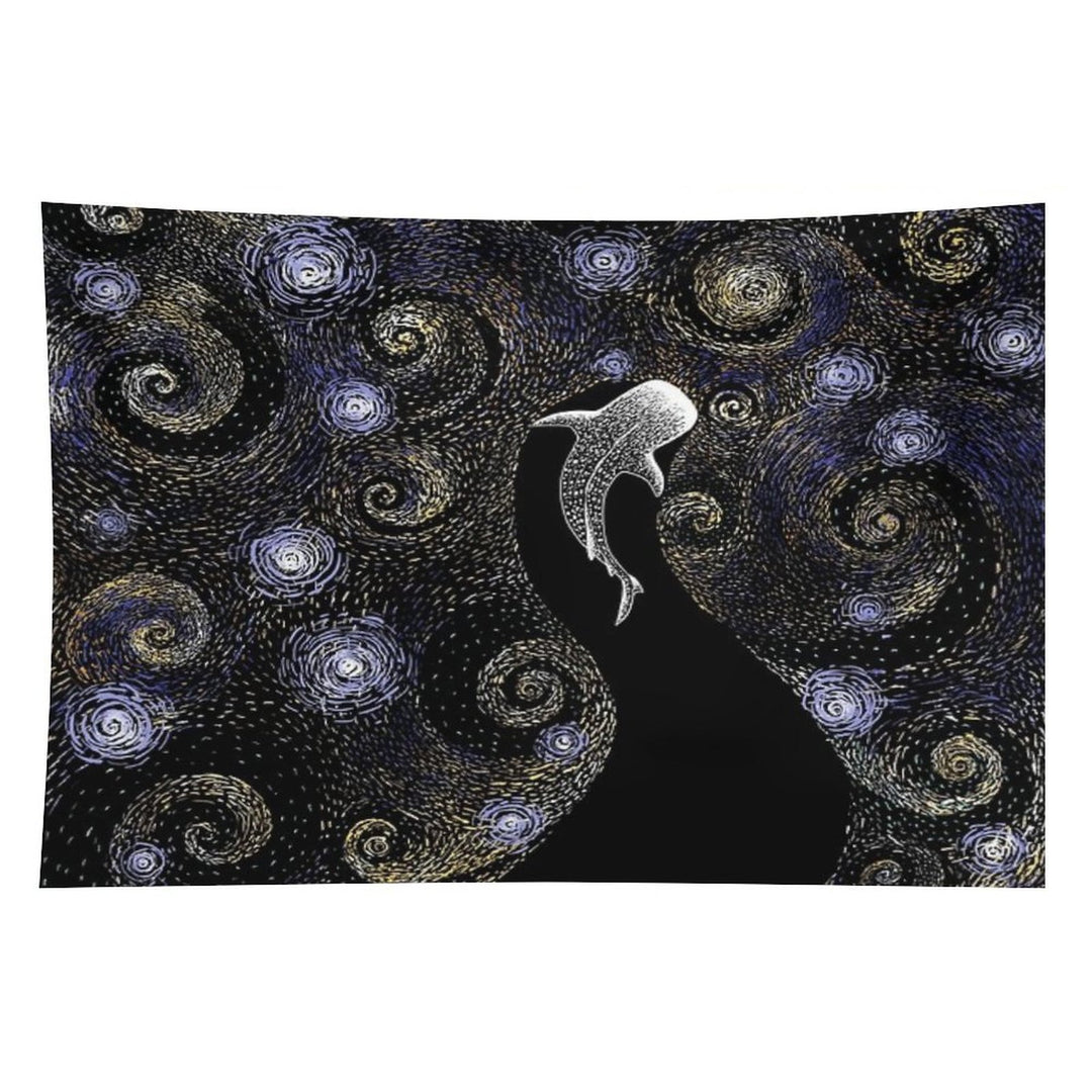 Star Eater in Van Gogh Style - COLORED Tapestry