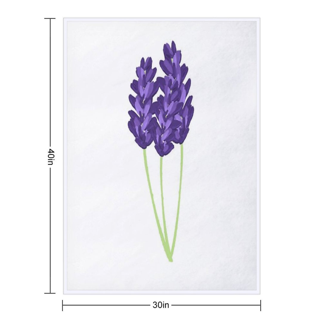 Lavender Lightweight Throw Blanket