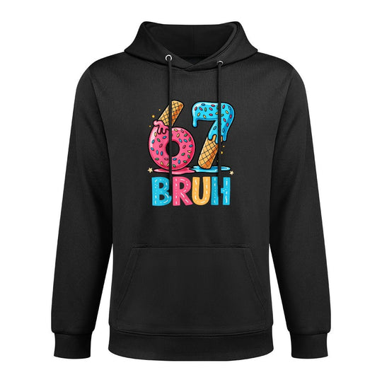 Six Seven Bruh 67 Ice Cream Drip for Men Women Kids Casual Wear Hoodie