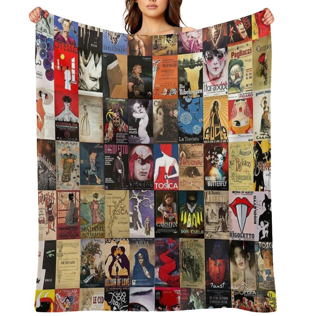 Opera Machine-washable Throw Blanket