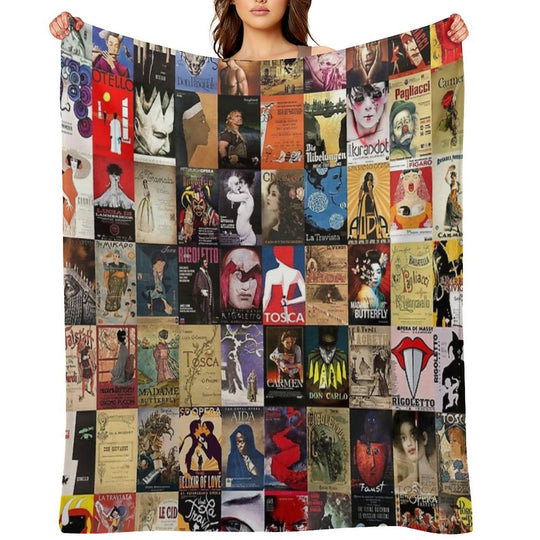Opera Machine-washable Throw Blanket