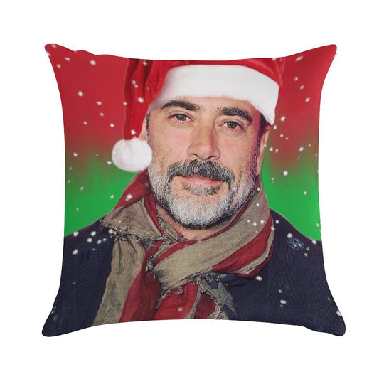 Jeffrey Dean Morgan- Christmas Soft Home Decor Throw Pillow