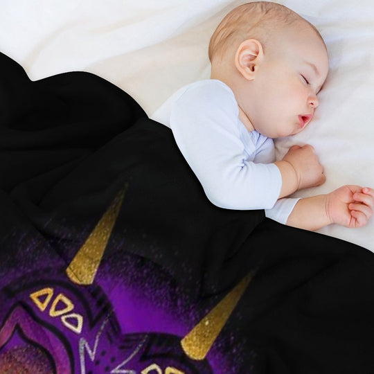 The Moon And The Mask Velvety-soft Throw Blanket