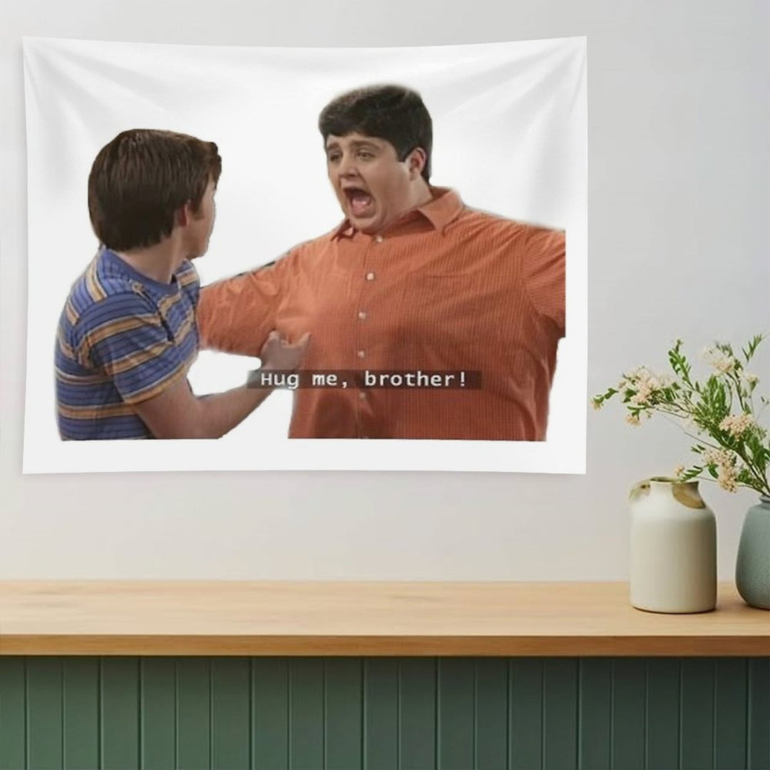 HUG ME BROTHA Sticker Tapestry