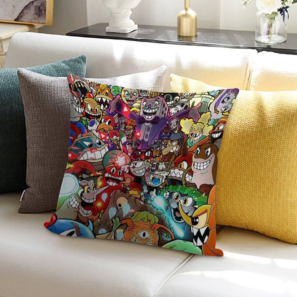 Cuphead Poster + Color Soft Style Accent Throw Pillow