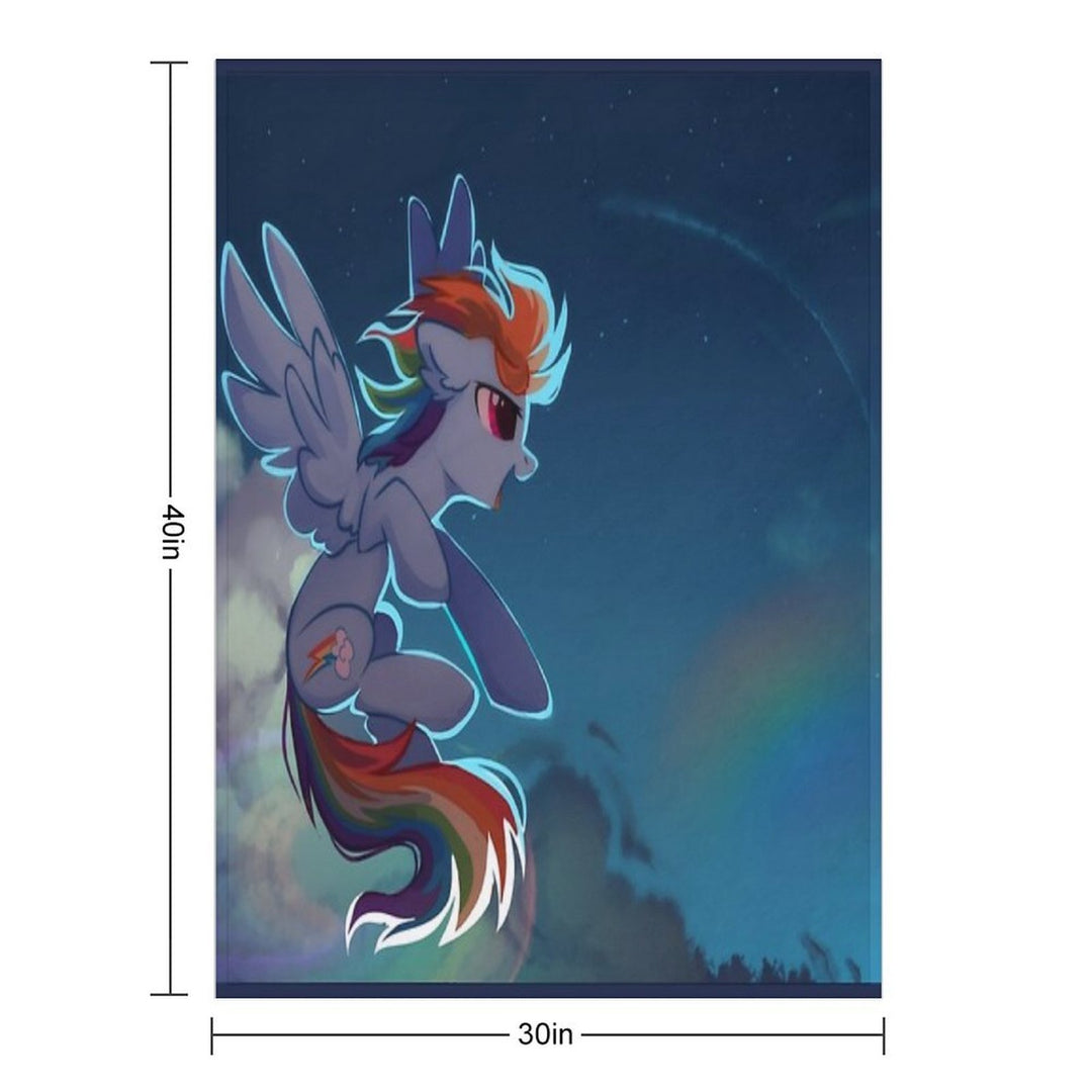 Rainbow Dash Quick-dry Throw Blanket