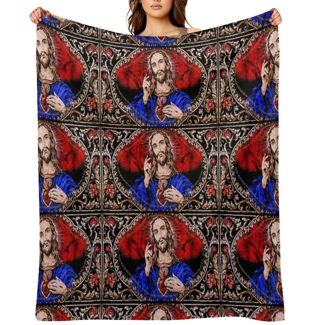 Father Ted Scared Sofa Throw Sustainable Throw Blanket